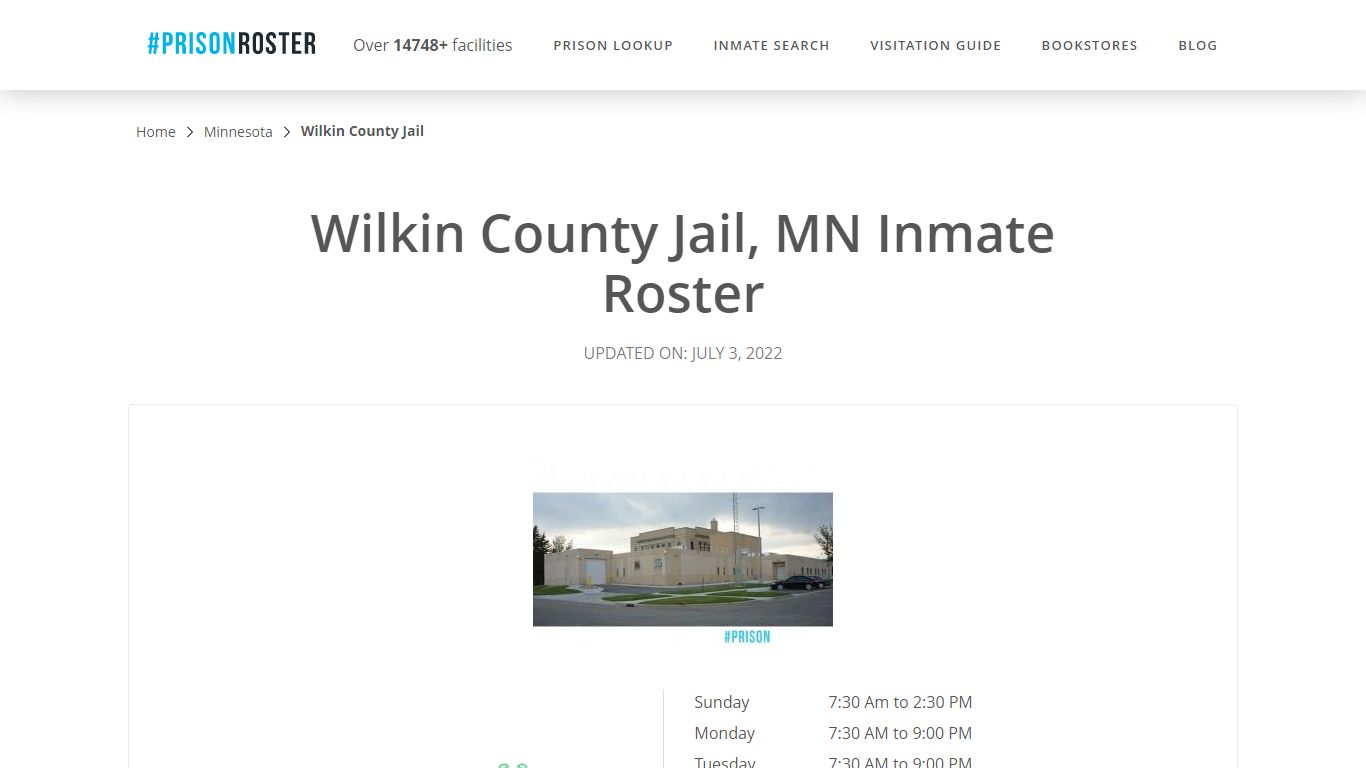 Wilkin County Jail, MN Inmate Roster - Prisonroster