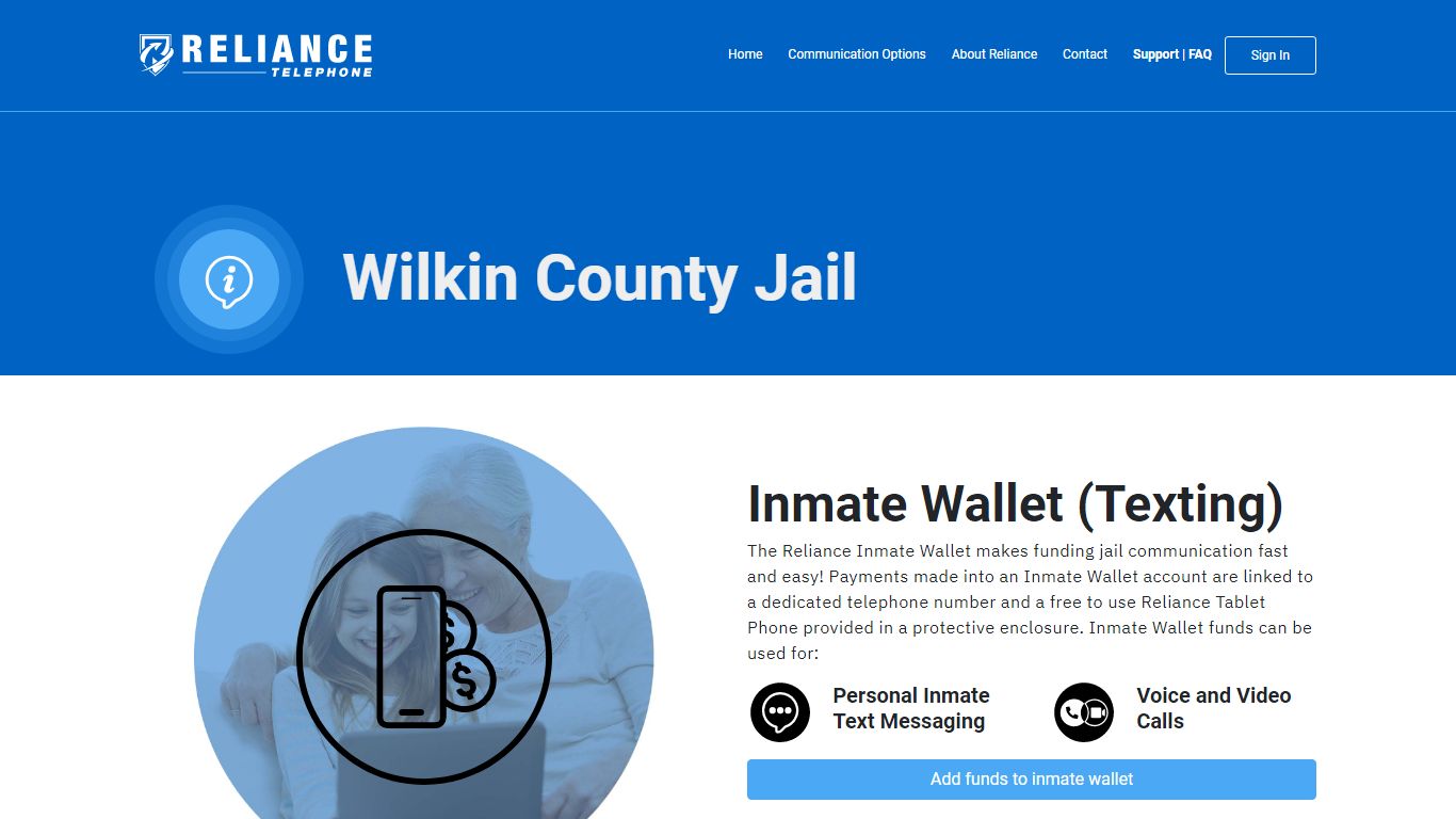 Wilkin County Jail - Reliance Telephone